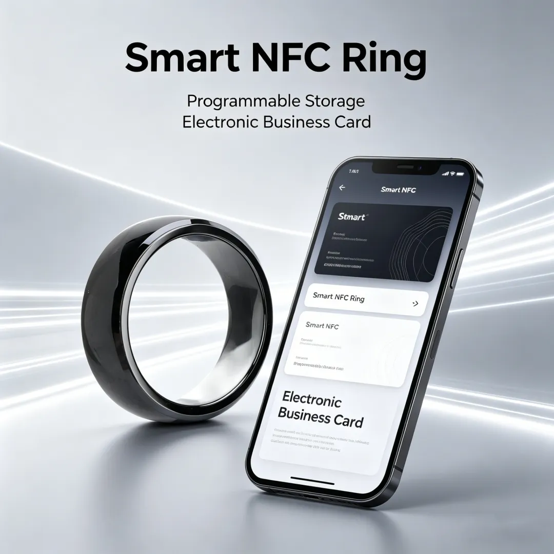 Custom Design NFC Payment Ring Programmable and Waterproof NFC Payment Smart High-tech Ring