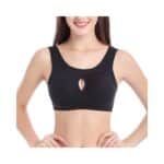 Cotton Anti-Sag Gathering Adjustment Sports Bra