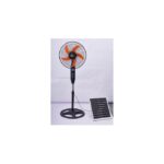 Solar Compatible 16" Rechargeable Standing Fan-C188-Black&Orange