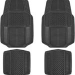 Motor Trend Heavy Duty 4-Piece Rubber Mats-MT-824-BK