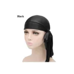 Titan Durags Plain Black Titan Durag-Doo Rag-Du Rag