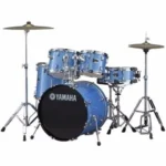 Yamaha 5 PC DRUMSET WITH BIG PEDAL (BLUE)