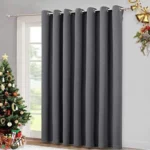 7.5 By 7.5 High Quality Curtains With Rings -Gray