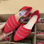 Ladies Quality Shoe Women Flat Ballerina Shoe - Image 2