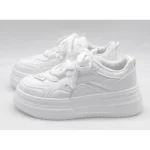 BBY Ladies All White Sneakers- White - Image 2