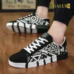 GALUIN Men's Casual Shoes Board Sneakers- Black - Image 4