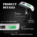 Portable 50kg Digital Travel Luggage Weighing Scale - Image 3