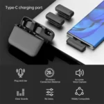 BOMGE Wireless Lavalier Microphone, With Charging Case For IPhone And Android - Image 3