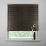 25mm Aluminium Venetian Window Blinds Brown - Image 2
