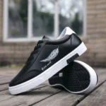 GALUIN 2024 Mens Casual Board Shoes Running Sneakers - Black - Image 2