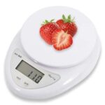 Electronic Digital Tool Measuring Kitchen Food Weighing Scales - White
