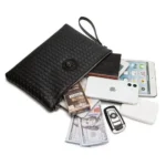 Exquisite Basket Leather Design Men's Clutch Purse Souvenir Gift Item - Image 3