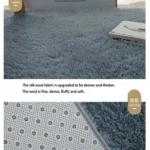 Shag Area Rug, 4'x6' Soft Non-slip Carpet For Living Room - Image 4