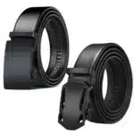 Aprillan 2 Pieces Automatic Buckle Belt Business Casual For Men
