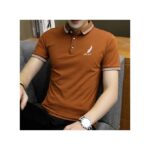 Men's Polo Shirt Business T-shirt – Brown