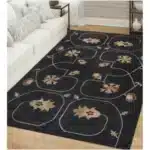 Hudson Living Tahara Area Rug Collection - 7’ X 10’ - Black