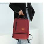 Bart 3in1 Laptop Backpack - School Backpack - Wine - Image 3