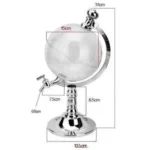 Globe Drinks Dispenser – Beverage Holder for Parties & Events - 1.5L - Image 2