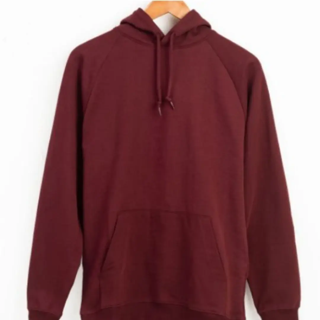 119736_1700744178 Men's Hoodie - Burgundy - Image 1