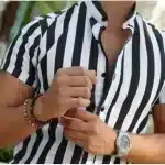 Short Sleeve Shirt For Men - Patterned - Image 2