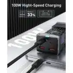 Baseus Usb C Charger Powercombo 100w - 6 In 1 Travel Power Strip Usb C Desk Charging Station - Image 2