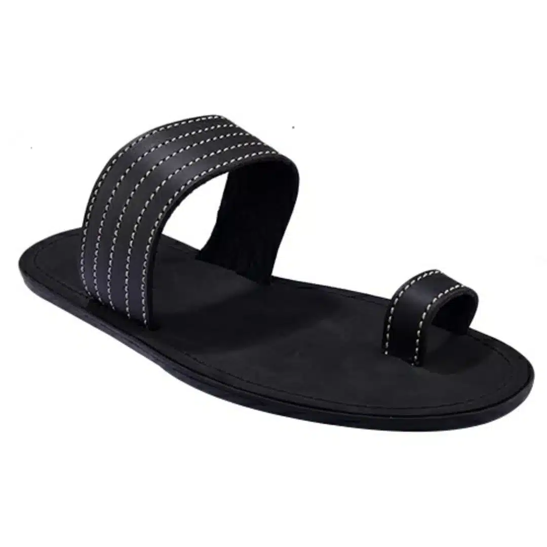 Open-Toe-Slippers---Black-6597490 Open Toe Slippers - Black - Image 1