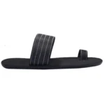 Open Toe Slippers - Black - Image 2