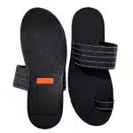 Open Toe Slippers - Black - Image 3