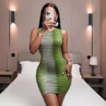 Sexy Sleeveless Striped Dress Women's Cross-Border Dress