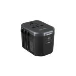 Porodo Universal Travel Charger 2.4a Dual Fuse Ac Output International Plugs - Image 2