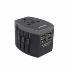 Porodo Universal Travel Charger 2.4a Dual Fuse Ac Output International Plugs - Image 3