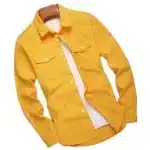 Relaxed Fit Short Sleeve Shirt Camp Collar With Chest Patch