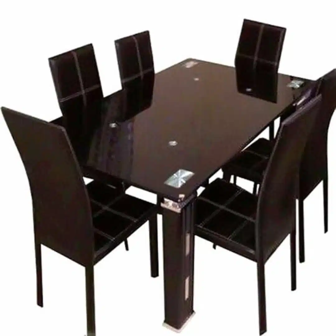 79497_1644803471 Dining Set G T74 - 6 Chairs - Brown - Image 1