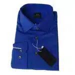 Classic Men’s Long-sleeve Shirt - Royal Blue - XXL - Image 3