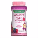 Nature's Bounty Optimal Solution Women's Multivitamin Gummies, 50 mg Collagen, Cellular Energy