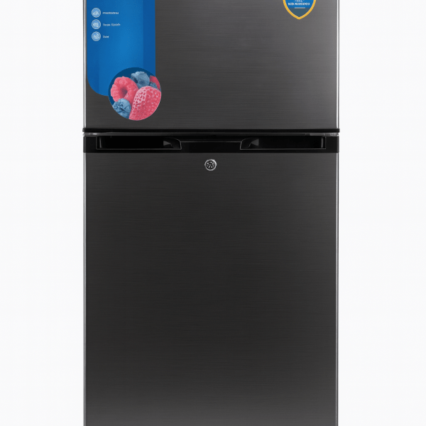 Midea Top-Mount Double-Door Refrigerator – Black Finish