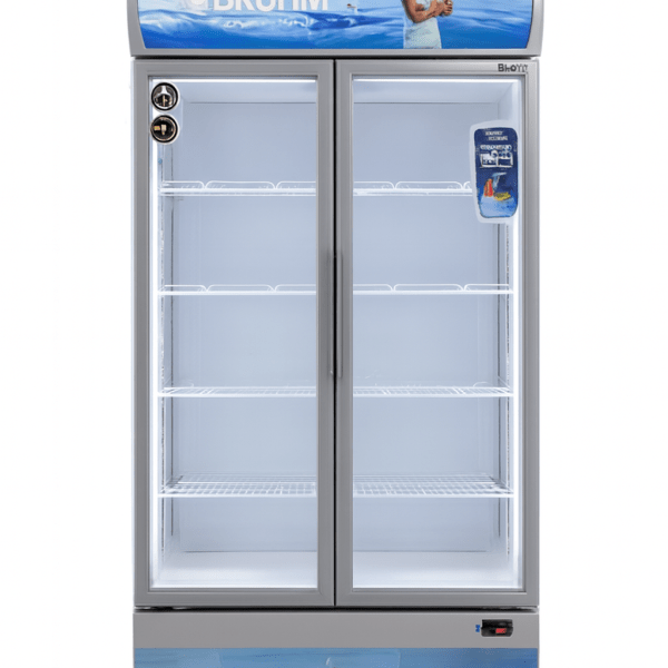 BRÜHM Double-Door Commercial Display Refrigerator – No Frost