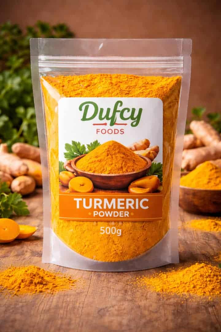 WhatsApp Image 2026-01-10 at 1.53.58 PM Dufcy Foods Premium Turmeric Powder - Organic & Pure Curcuma for Health & Cooking - Image 1