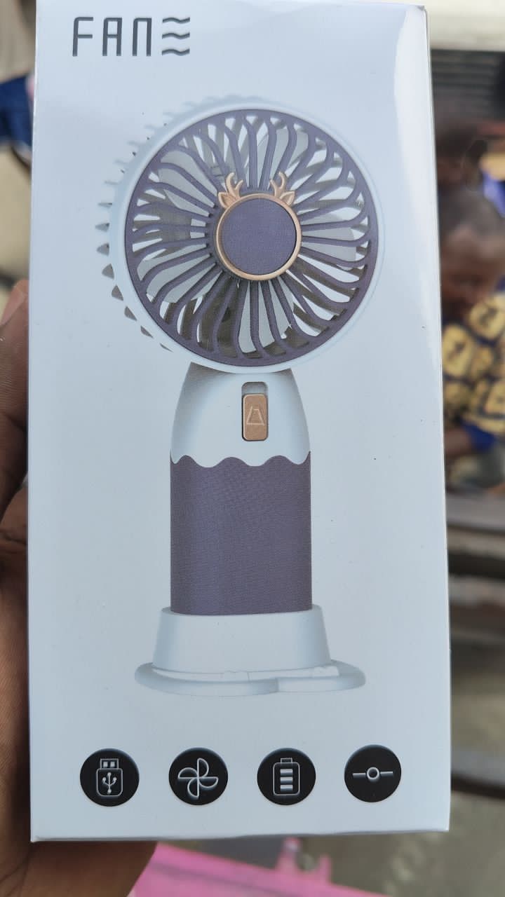 WhatsApp Image 2026-02-25 at 4.02.56 PM Triangle Mini Rechargeable Fan. - Image 1