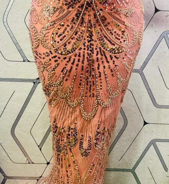 Bridal Radiance Beaded Lace - Per Yard